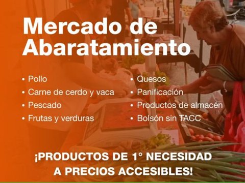El Mercado de Abaratamiento estará este jueves en barrio Bello Horizonte