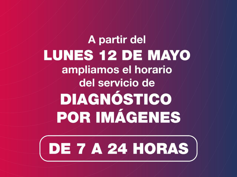 La Asistencia Pública amplía el horario del servicio de Diagnóstico por Imágenes
