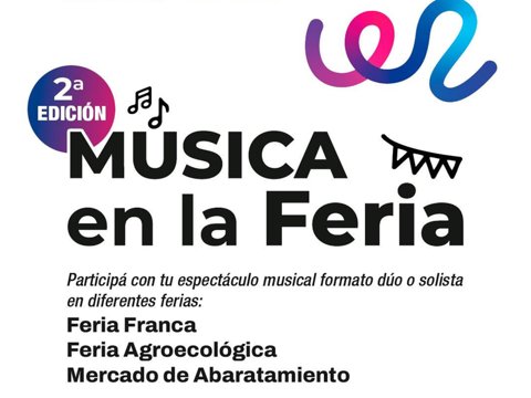 Nueva convocatoria para músicos en las ferias de Villa María