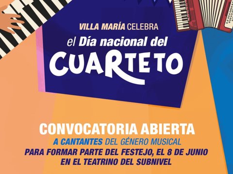 Villa María celebra el “Día del Cuarteto” e invita a artistas locales a formar parte