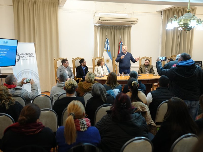 Se presentó el Plan Municipal de Abordaje Integral de Consumos Problemáticos