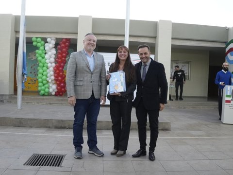 Accastello participó del acto del Día del Inmigrante Italiano en la Escuela Dante Alighieri