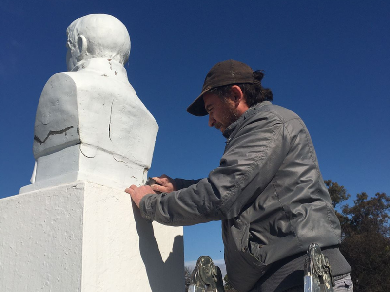 Se realizaron tareas de restauración en obras históricas de la ciudad