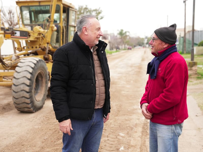 Mejor infraestructura: comenzaron las tareas preliminares para pavimentar 18 cuadras en barrio Mariano Moreno