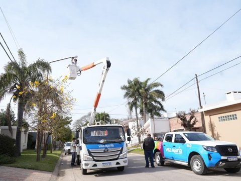 Se instalaron más de 100 nuevas luminarias led en barrio Palermo