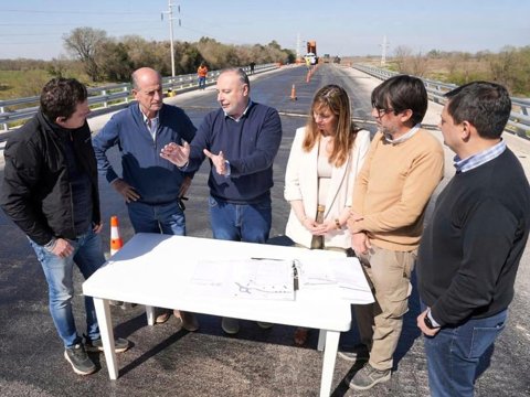 El intendente Accastello supervisó el avance del arco sudeste de la circunvalación Villa María – Villa Nueva