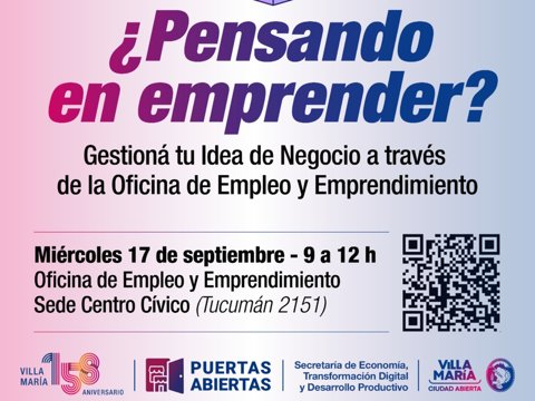 ¿Pensando en Emprender?: el municipio brinda una nueva propuesta para gestionar ideas de negocio