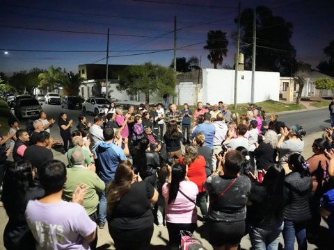 Barrio San Martín: Accastello habilitó 16 cuadras de pavimento y 190 luces led