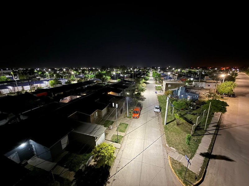 El barrio Eva Perón ya cuenta con el 100% de luces LED