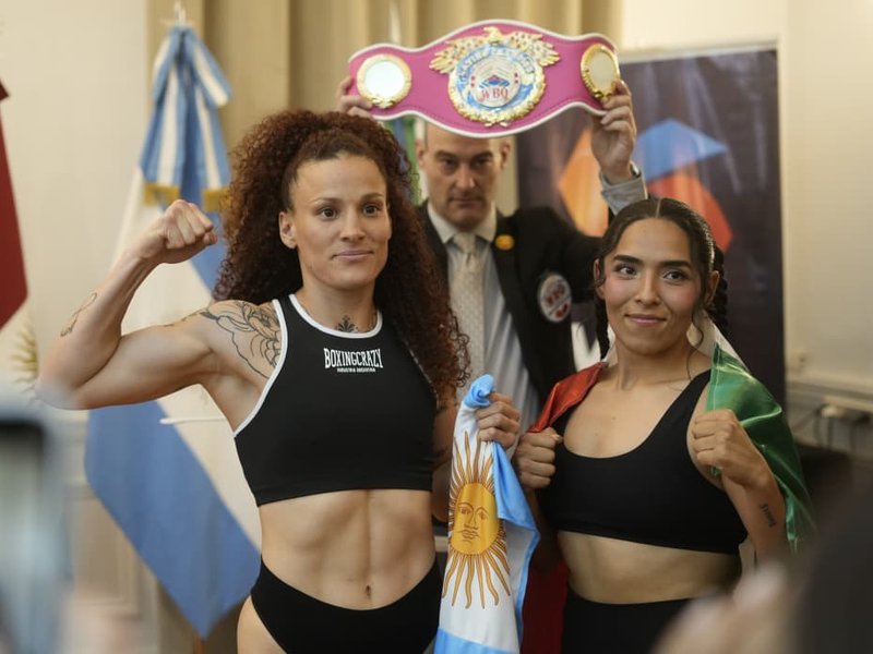 Se realizó el pesaje de la pelea que enfrentará a María "Dinamita" Ferreyra y Joana "Medusa" Chavarría