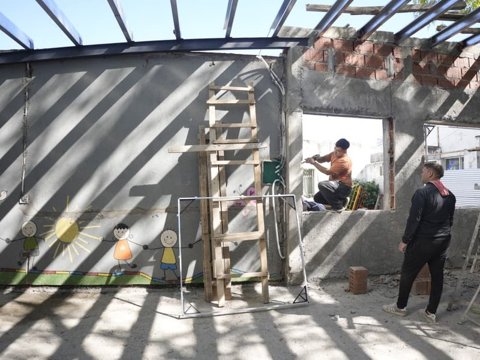 Municipio y provincia avanzan en la construcción de 3 nuevas aulas en jardines de infantes de la ciudad