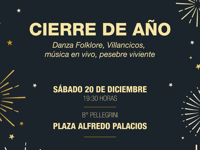 Cierre de año con propuestas culturales y navideñas en barrio Carlos Pellegrini