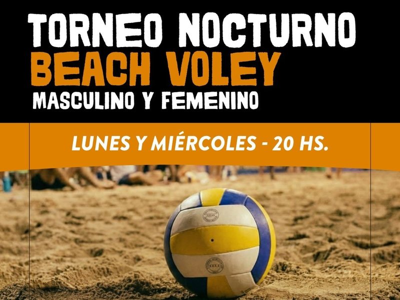 Abrieron las inscripciones para los Torneos Nocturnos de Handball y Voley de Playa