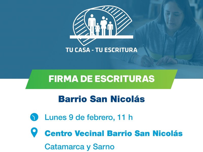 Barrio San Nicolás: más familias se convierten en propietarios de sus viviendas