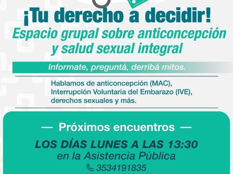 La Asistencia Pública impulsa un taller sobre anticoncepción y salud sexual integral