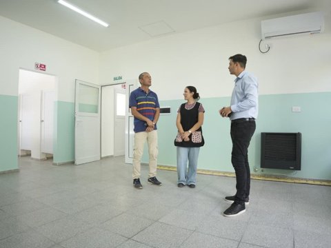 Finalizó la construcción de la nueva sala de 3 años en el jardín de la escuela "Dr. José Bianco"