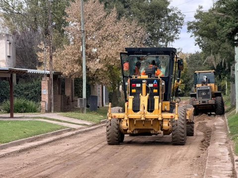 Avanzan los movimientos de suelo en barrio Mariano Moreno