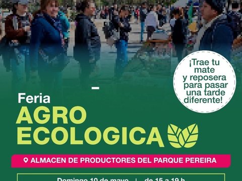 Se llevará a cabo una nueva Feria Agroecológica el domingo en el Parque Pereira