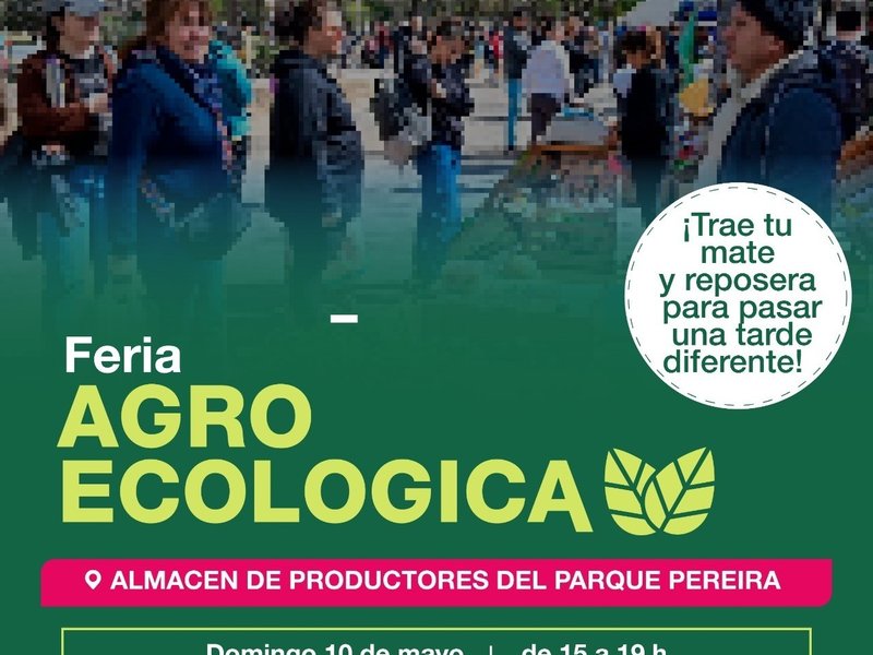 Se llevará a cabo una nueva Feria Agroecológica el domingo en el Parque Pereira