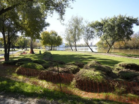 Comenzaron las obras de defensa costera a la vera del Río Ctalamochita