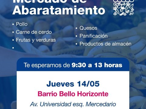 El Mercado de Abaratamiento llega a barrio Bello Horizonte