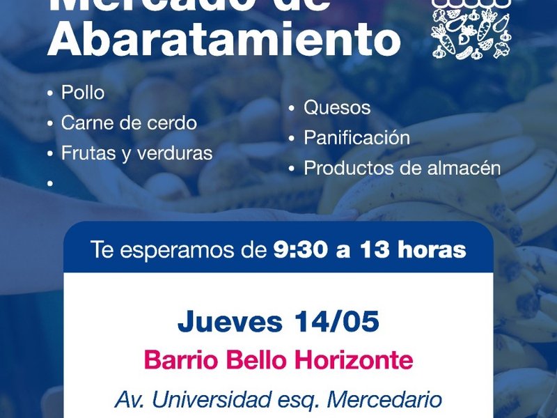 El Mercado de Abaratamiento llega a barrio Bello Horizonte