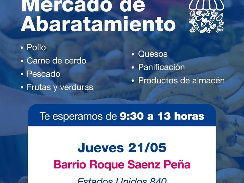 El Mercado de Abaratamiento llega al barrio Roque Sáenz Peña