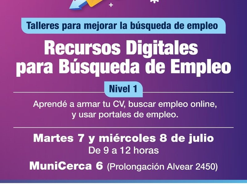Nueva edición del taller de recursos digitales para la búsqueda de empleo en el MuniCerca 6