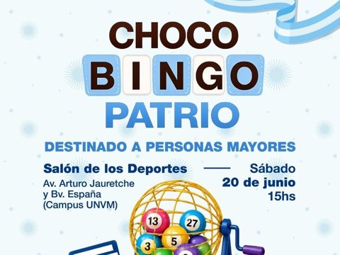 Choco Bingo Patrio: una tarde de encuentro, música y diversión para personas mayores