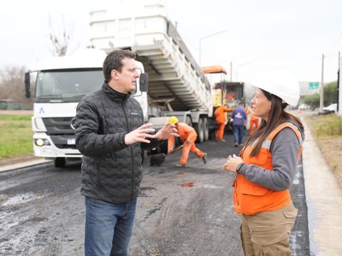 Comenzó la pavimentación de 14 cuadras en barrio Parque Norte