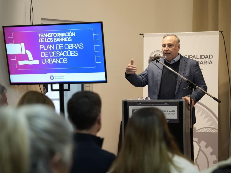 El municipio presentó el nuevo “Plan de Obras de Desagües Urbanos”