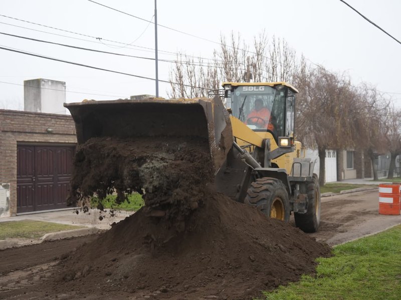 Plan 500 Cuadras: comenzaron los trabajos previos para pavimentar 14 cuadras en barrio Parque Norte