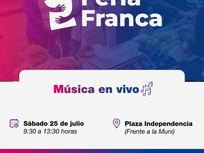 La Feria Franca regresa este sábado a Plaza Independencia con productos frescos, música en vivo y el valor del trabajo local