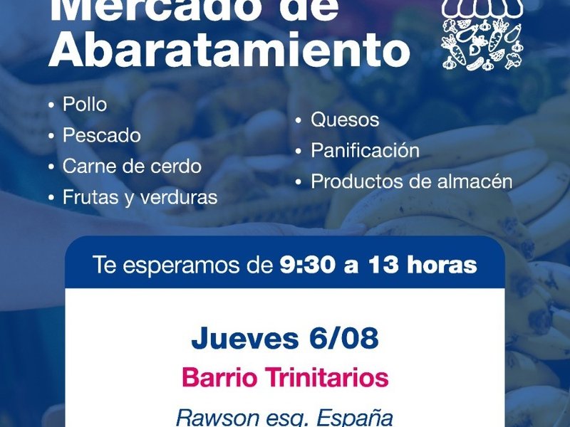 El Mercado de Abaratamiento llega este jueves a barrio Trinitarios