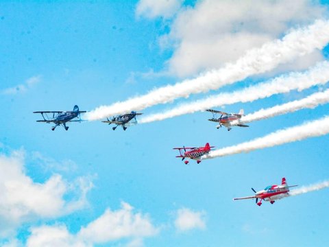 Con gran afluencia de público, culminó el festival aéreo “Villa María vuelve a mirar el cielo”