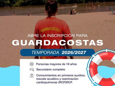 Abre la inscripción para Guardavidas de la temporada 2026/2027