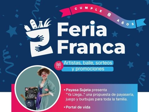 La Feria Franca celebrará este sábado su octavo aniversario con una jornada especial en Plaza Independencia