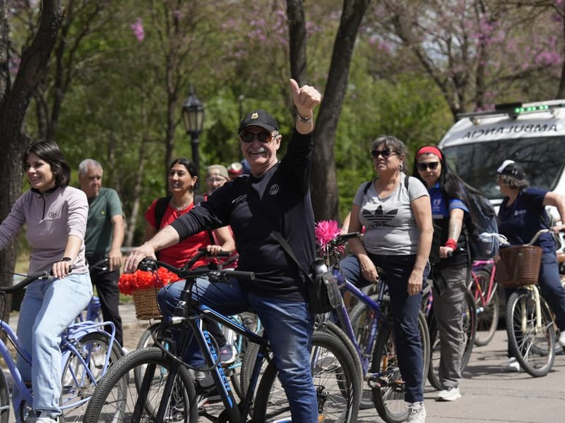 “Villa María. Historia y Corazón”: se realizó una bicicleteada para promover el cuidado cardiovascular