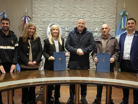 El municipio firmó un convenio de cooperación académica con la Biblioteca Bernardino Rivadavia