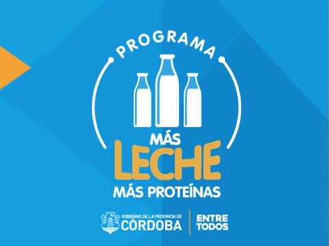 Desde el miércoles 21 comenzará la entrega de leche del programa provincial “Más leche, más proteína”