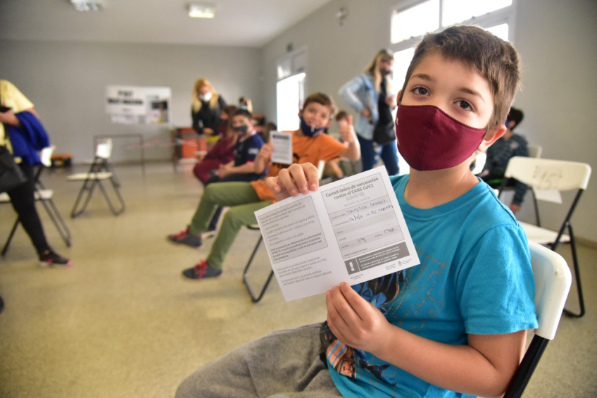 Villa María: Municipio aplica desde hoy refuerzo vacunal contra Covid en el grupo de edad de cinco a once años