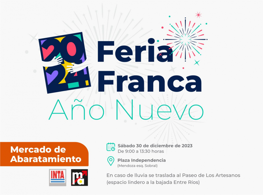 Villa María: La Feria Franca llega mañana a Plaza Independencia, con una edición especial por Año Nuevo