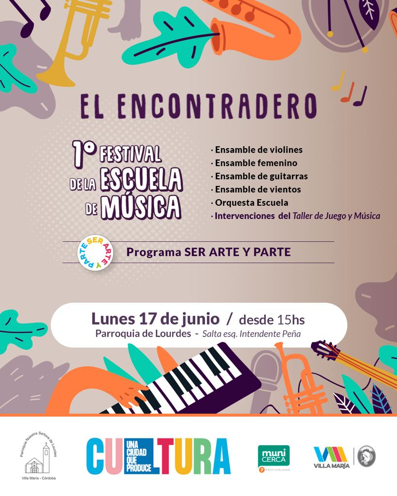 Villa María: Se viene “El Encontradero”, el 1° Festival de la Escuela de Música Municipal