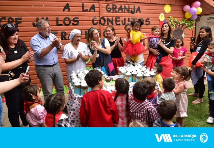 Villa María: Las niñas y niños de Los Conejitos Traviesos festejaron el aniversario del jardín con sus familias y docentes