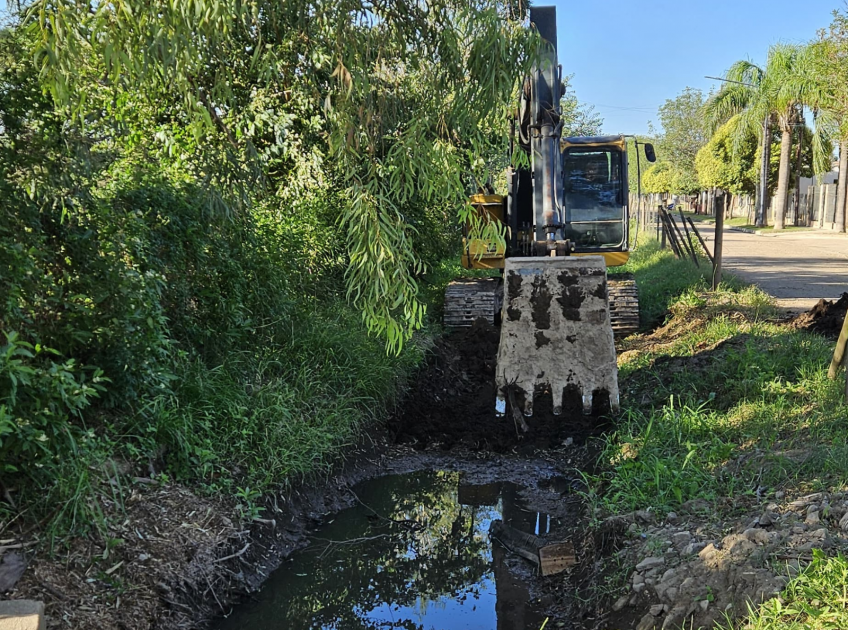 Villa María: El Municipio avanza en un plan integral de reparación y desobstrucción de canales pluviales