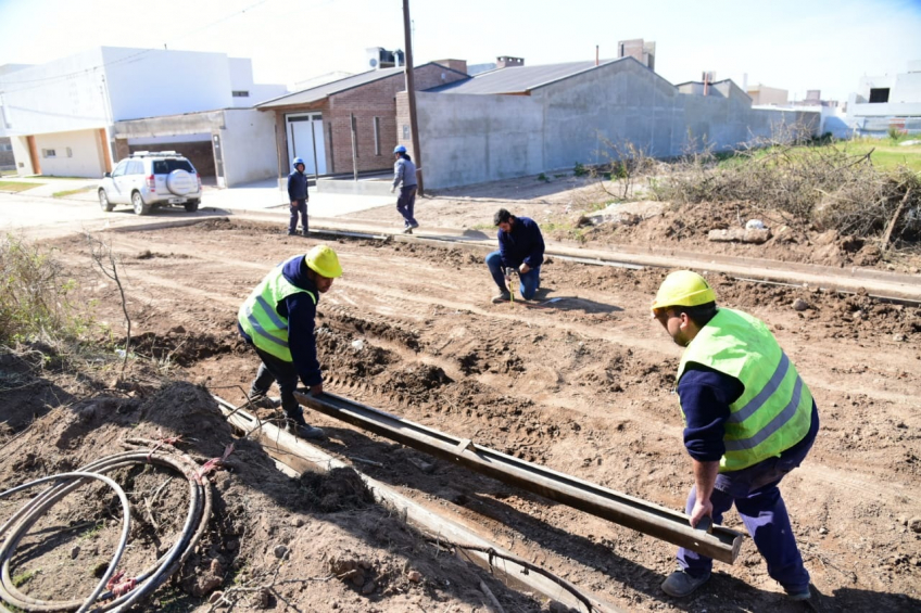 Villa María: El municipio completa la pavimentación de calle Juárez Celman, en barrio Parque Norte