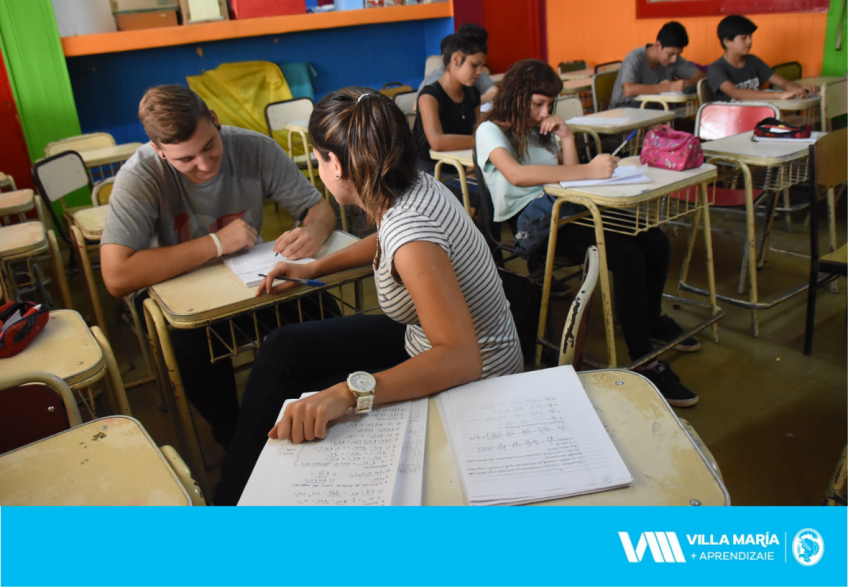 Villa María: Continúan abiertas las inscripciones para participar de las clases de apoyo escolar gratuitas para alumnos de nivel medio