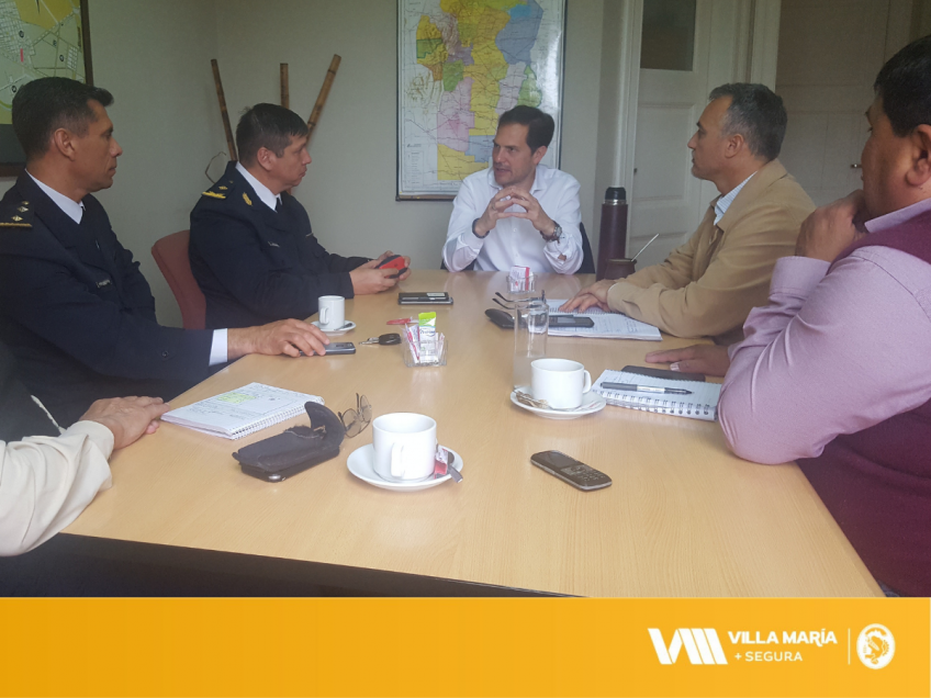 Villa María: El intendente se reunió con la Departamental San Martín para continuar avanzando en la articulación de políticas de seguridad