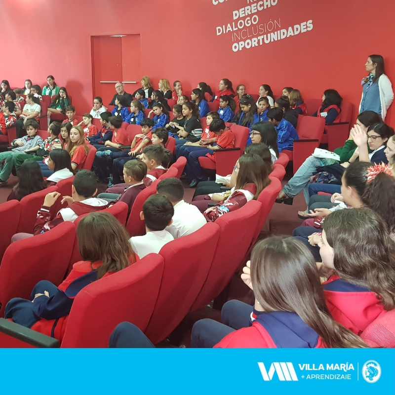Villa María: Niñas y niños de escuelas primarias reflexionaron acerca de la violencia y el buen trato en un taller propuesto por el Gabinete