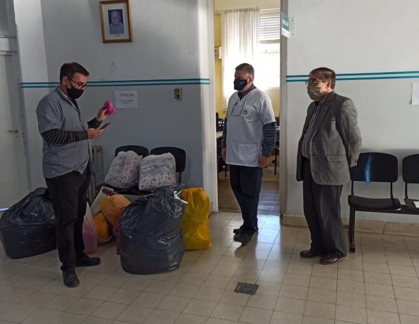 Villa María: El municipio recibió 4.000 barbijos e insumos preventivos donados por el Rotary Club Ctalamochita   